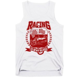 Racing Is In My Blood Tank Top