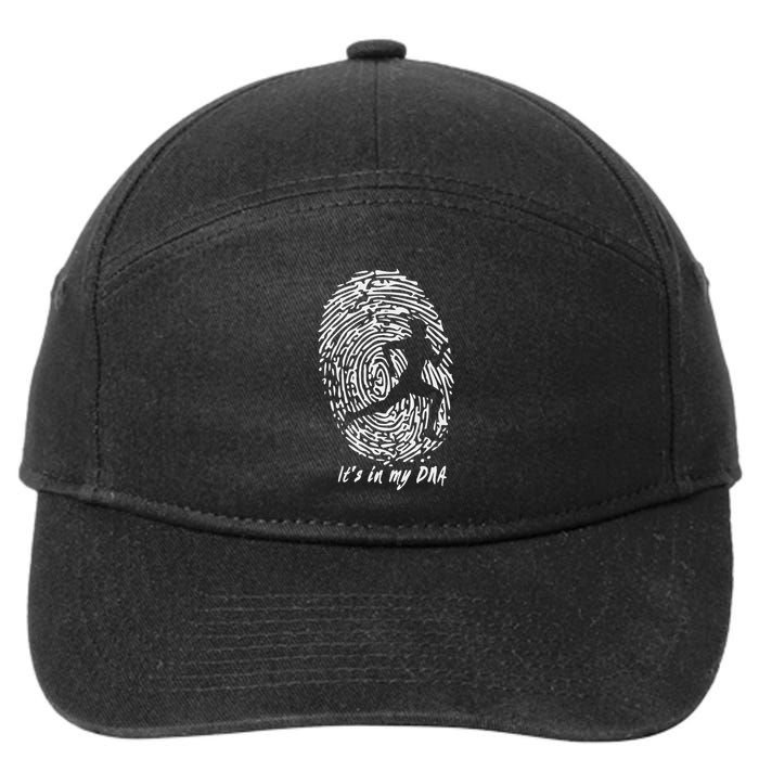 Running ItS In My Dna 7-Panel Snapback Hat