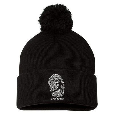 Running ItS In My Dna Pom Pom 12in Knit Beanie