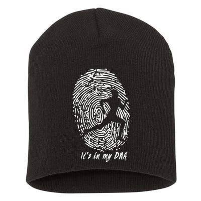 Running ItS In My Dna Short Acrylic Beanie