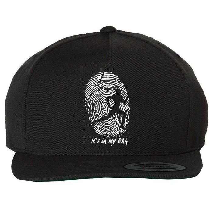 Running ItS In My Dna Wool Snapback Cap