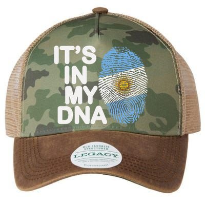 Retro It's In My DNA Argentinian Argentine soccer Legacy Tie Dye Trucker Hat