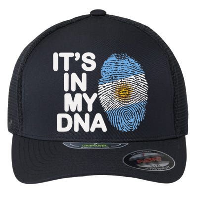 Retro It's In My DNA Argentinian Argentine soccer Flexfit Unipanel Trucker Cap