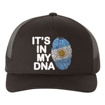 Retro It's In My DNA Argentinian Argentine soccer Yupoong Adult 5-Panel Trucker Hat