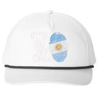 Retro It's In My DNA Argentinian Argentine soccer Snapback Five-Panel Rope Hat