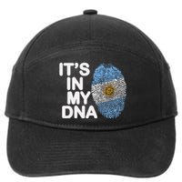 Retro It's In My DNA Argentinian Argentine soccer 7-Panel Snapback Hat