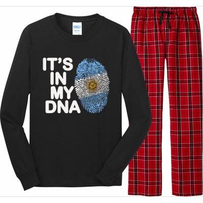 Retro It's In My DNA Argentinian Argentine soccer Long Sleeve Pajama Set