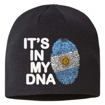 Retro It's In My DNA Argentinian Argentine soccer Sustainable Beanie