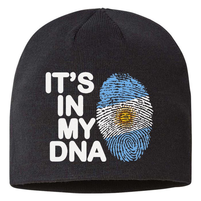 Retro It's In My DNA Argentinian Argentine soccer Sustainable Beanie