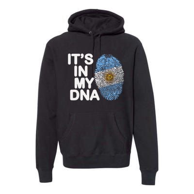 Retro It's In My DNA Argentinian Argentine soccer Premium Hoodie