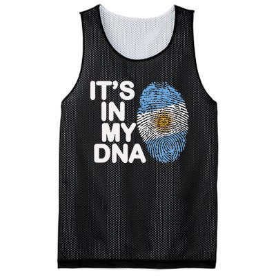 Retro It's In My DNA Argentinian Argentine soccer Mesh Reversible Basketball Jersey Tank