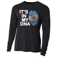 Retro It's In My DNA Argentinian Argentine soccer Cooling Performance Long Sleeve Crew