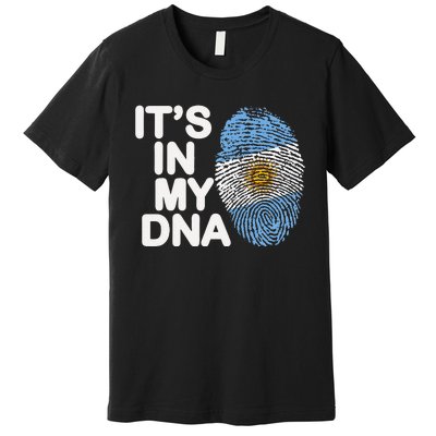 Retro It's In My DNA Argentinian Argentine soccer Premium T-Shirt