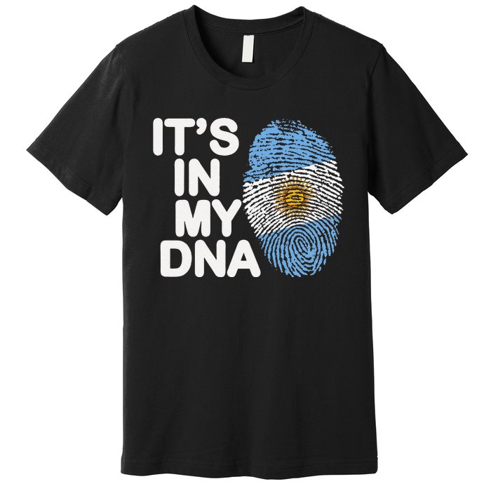 Retro It's In My DNA Argentinian Argentine soccer Premium T-Shirt