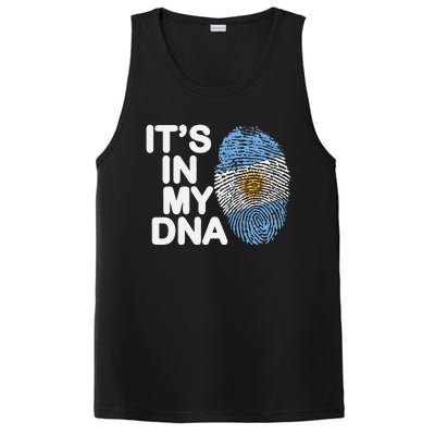 Retro It's In My DNA Argentinian Argentine soccer PosiCharge Competitor Tank