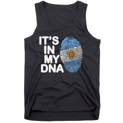 Retro It's In My DNA Argentinian Argentine soccer Tank Top