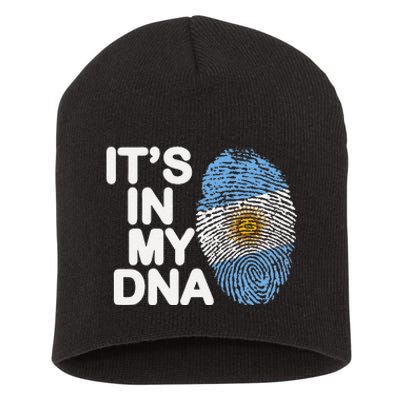 Retro It's In My DNA Argentinian Argentine soccer Short Acrylic Beanie