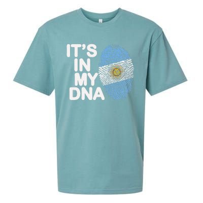 Retro It's In My DNA Argentinian Argentine soccer Sueded Cloud Jersey T-Shirt