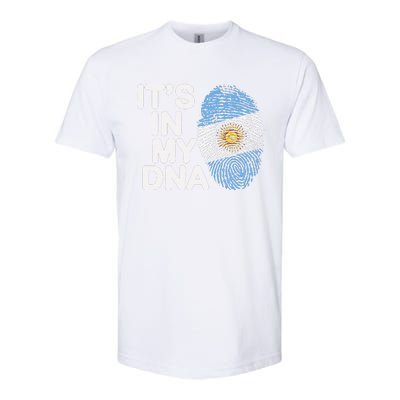 Retro It's In My DNA Argentinian Argentine soccer Softstyle CVC T-Shirt