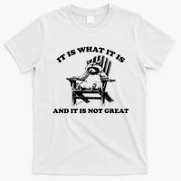 Raccoon It Is What It Is And It Is Not Great T-Shirt