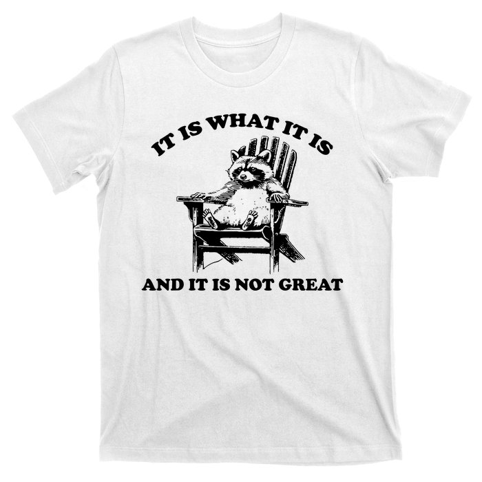 Raccoon It Is What It Is And It Is Not Great T-Shirt