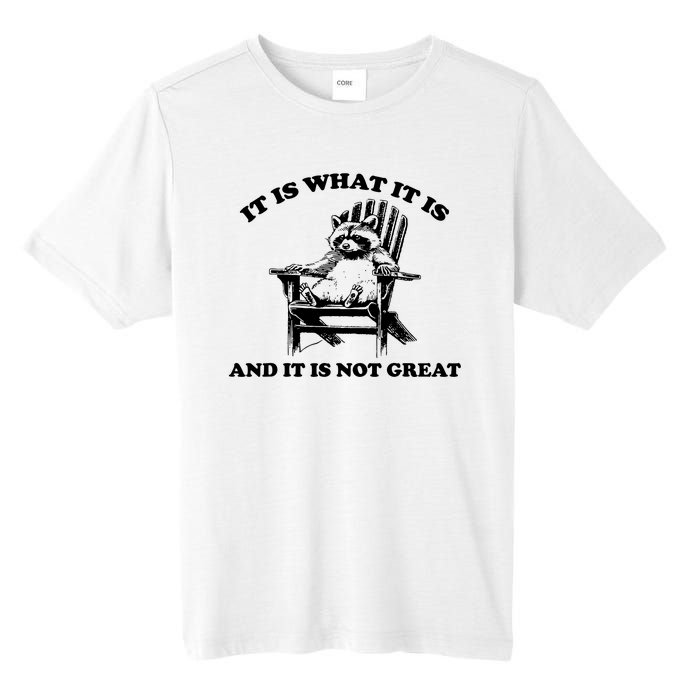 Raccoon It Is What It Is And It Is Not Great Tall Fusion ChromaSoft Performance T-Shirt