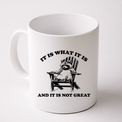 Raccoon It Is What It Is And It Is Not Great Coffee Mug