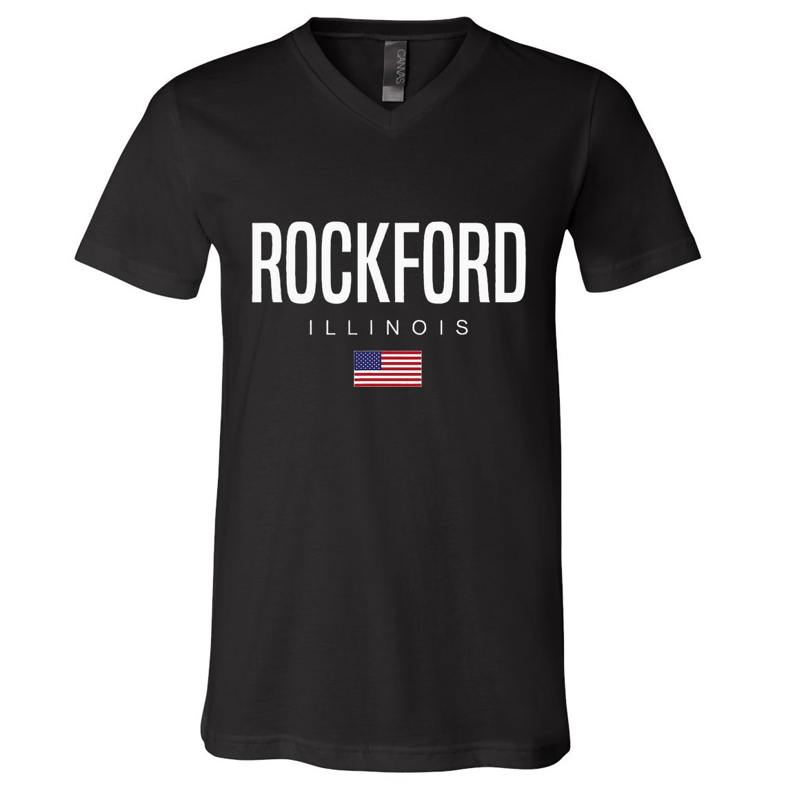 Rockford Illinois Il V-Neck T-Shirt