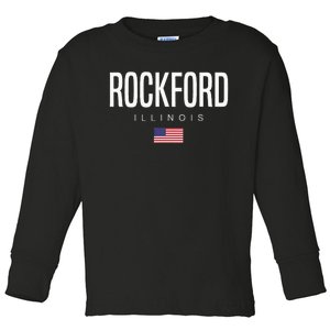 Rockford Illinois Il Toddler Long Sleeve Shirt