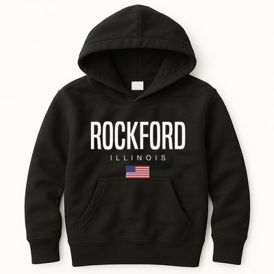 Rockford Illinois Il Kids Hoodie
