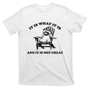 Raccoon It Is What It Is And It Is Not Great T-Shirt