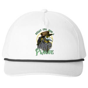 Relax ItS Just A Plague Funny Doctor Middle Age Medicine Snapback Five-Panel Rope Hat