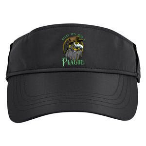 Relax ItS Just A Plague Funny Doctor Middle Age Medicine Adult Drive Performance Visor