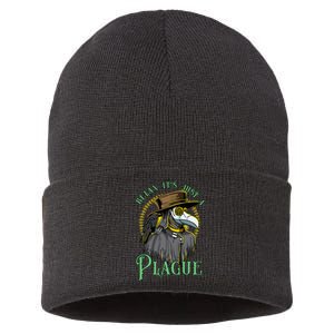 Relax ItS Just A Plague Funny Doctor Middle Age Medicine Sustainable Knit Beanie