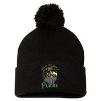 Relax ItS Just A Plague Funny Doctor Middle Age Medicine Pom Pom 12in Knit Beanie