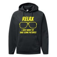 Relax I just want to take some pictures Performance Fleece Hoodie