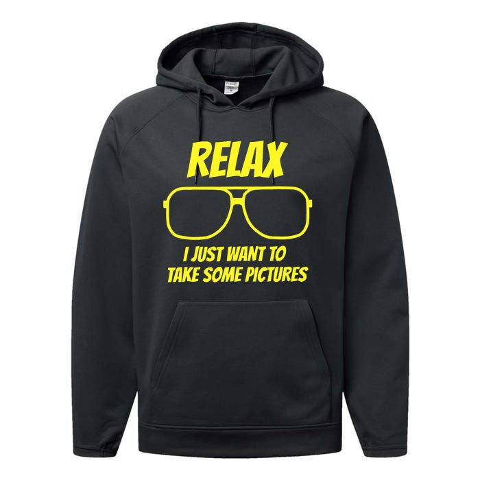 Relax I just want to take some pictures Performance Fleece Hoodie