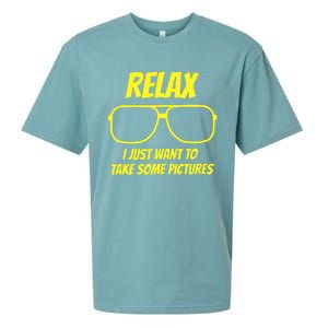 Relax I just want to take some pictures Sueded Cloud Jersey T-Shirt