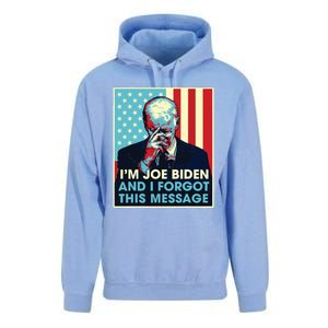 Retro Im Joe Biden And I Forgot This Message Us Flag Unisex Surf Hoodie