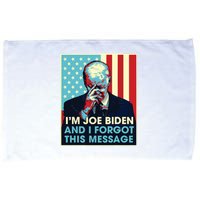 Retro Im Joe Biden And I Forgot This Message Us Flag Microfiber Hand Towel