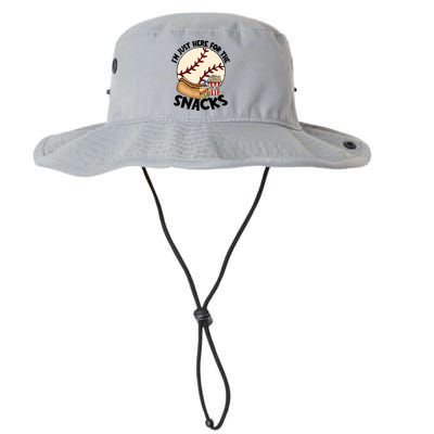 Retro I'm Just Here For The Snacks Funny Baseball Lover Bucket Hat