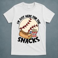 Retro I'm Just Here For The Snacks Funny Baseball Lover T-Shirt