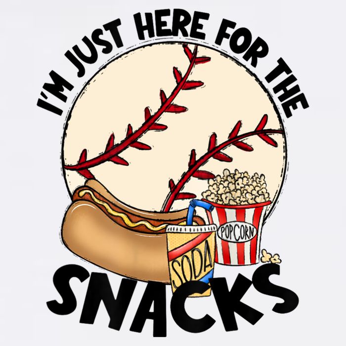 Retro I'm Just Here For The Snacks Funny Baseball Lover Mug