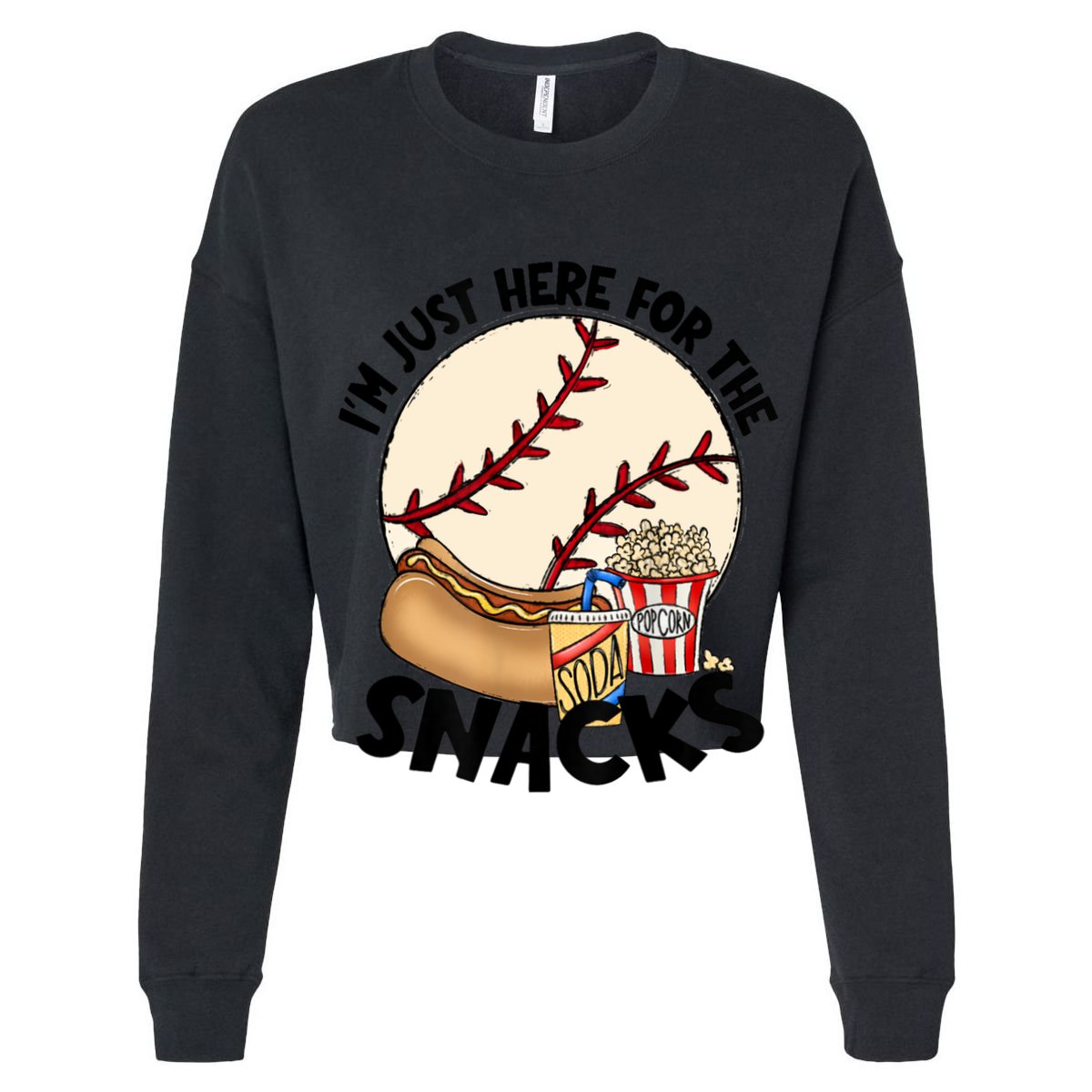 Retro I'm Just Here For The Snacks Funny Baseball Lover Premium T-Shirt