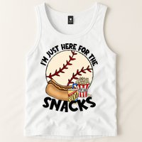 Retro I'm Just Here For The Snacks Funny Baseball Lover Tank Top