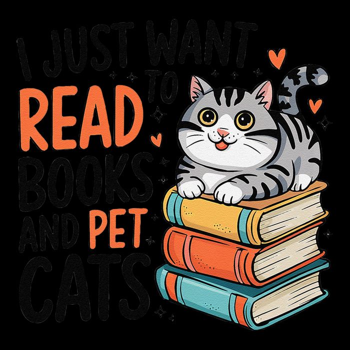 Retro I Just Want To Read Books And Pet Cats Cat Daily Commute Backpack