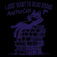 Retro I Just Want To Read Books And Pet Cats Cat Daily Commute Backpack