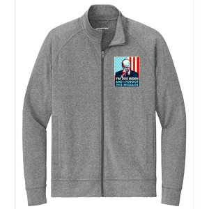 Retro Im Joe Biden And I Forgot This Message Us Flag Stretch Full-Zip Cadet Jacket