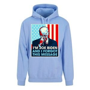 Retro Im Joe Biden And I Forgot This Message Us Flag Unisex Surf Hoodie