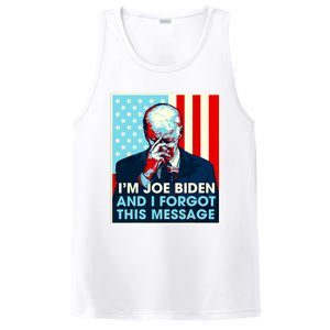 Retro Im Joe Biden And I Forgot This Message Us Flag PosiCharge Competitor Tank